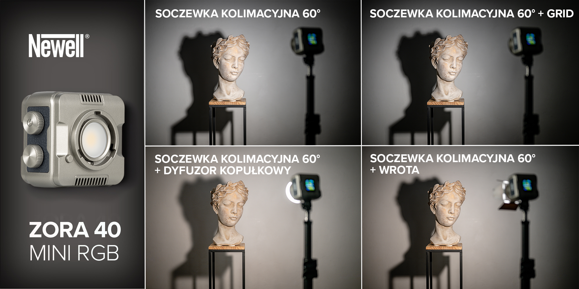 Lampa LED Newell Zora Mini 40 RGB